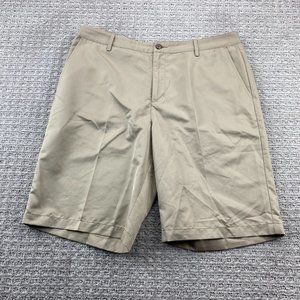 Adidas CLIMALITE Shorts Men 36 Brown Golf Short Pants Casual Polyester Outdoor